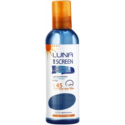 LUNA SUNSCREEN INVISIBLE PROTECTION SPF 45+ FOR ALL SKIN TYPES 200 ML LUNA SUNSCREEN INVISIBLE PROTECTION SPF 45+ FOR ALL SKIN TYPES 200 ML